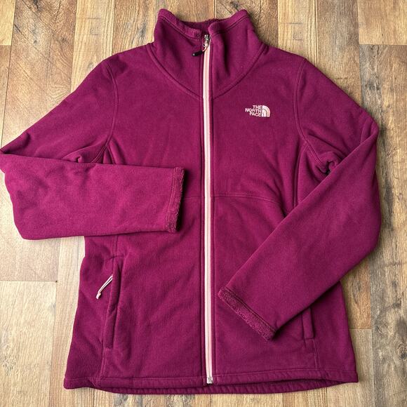 The North Face Morninglory Jacket Women's Medium Purple Full-Zip‎ Fleece 5572 - Picture 1 of 13
